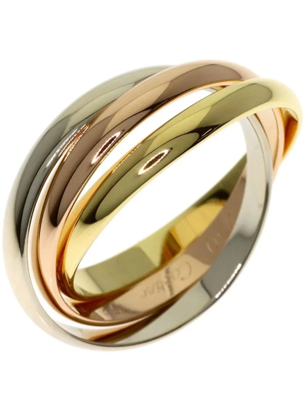 Cartier Trinity SM 52 Ring 18k Yellow Gold 18k Pink White